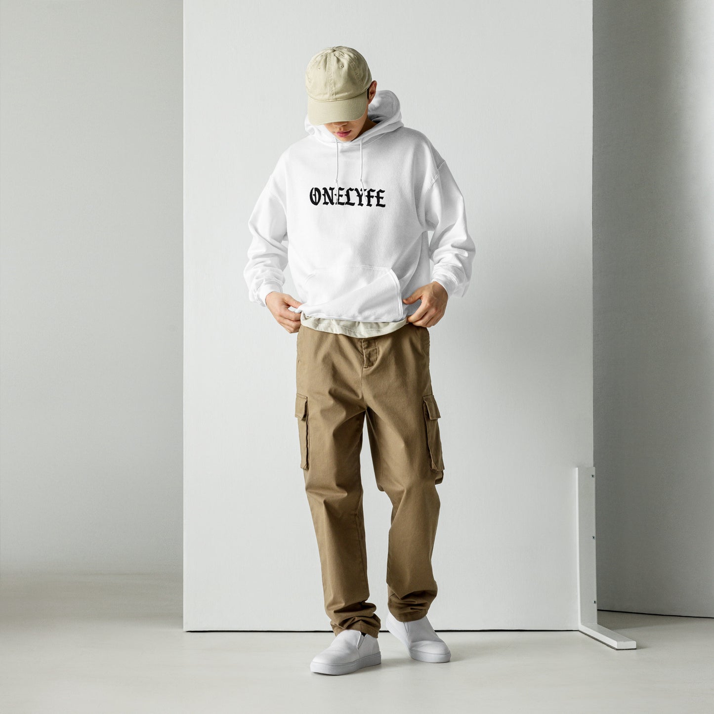 Old English Hoodie (White)